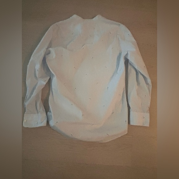 Ermenegildo Z Zegna Tennis Band All Over Print Collar Shirt Men Size M - Picture 6 of 7